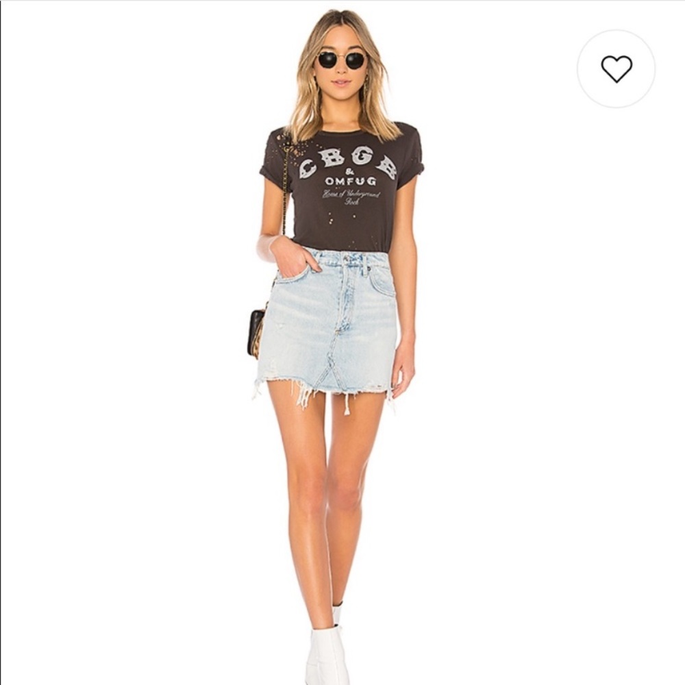 Agolde Quinn Denim Skirt
